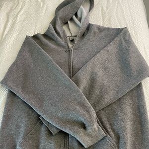 SZ L gray colored zip up hoodie